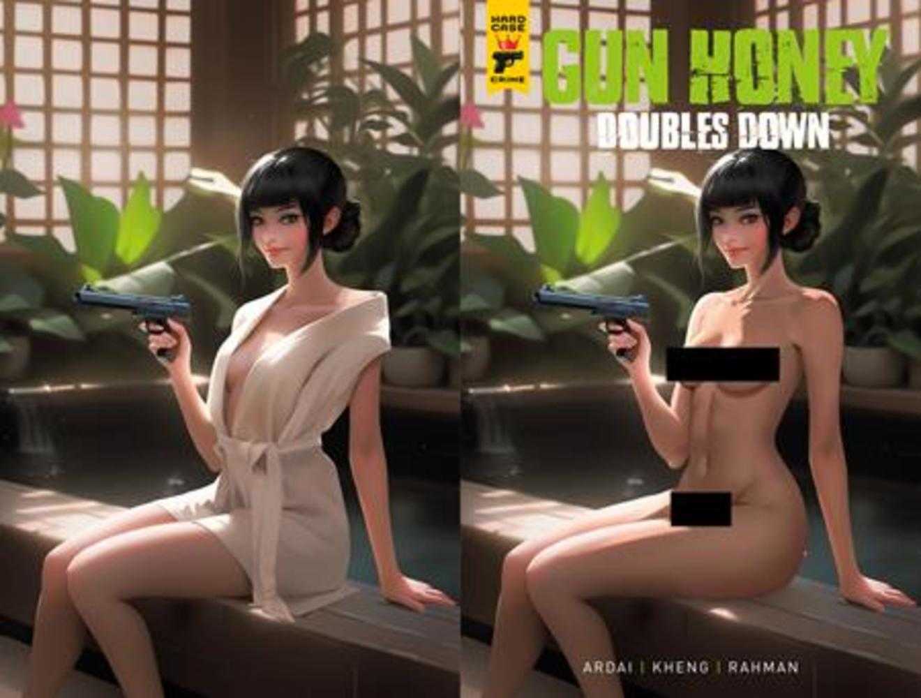 Gun Honey Doubles Down #4 (Of 4) Cover E Rare Tempter Wraparound Nude Clothed Bagged Variant (Mature) - PREORDER