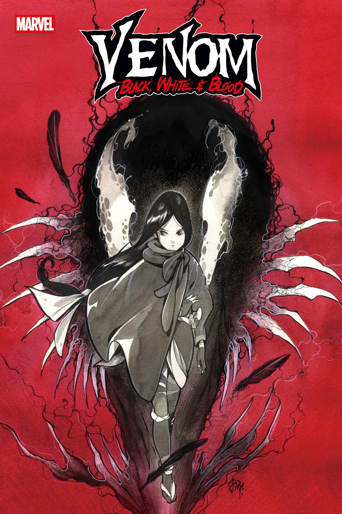 Venom: Black, White & Blood #1 Peach Momoko Variant