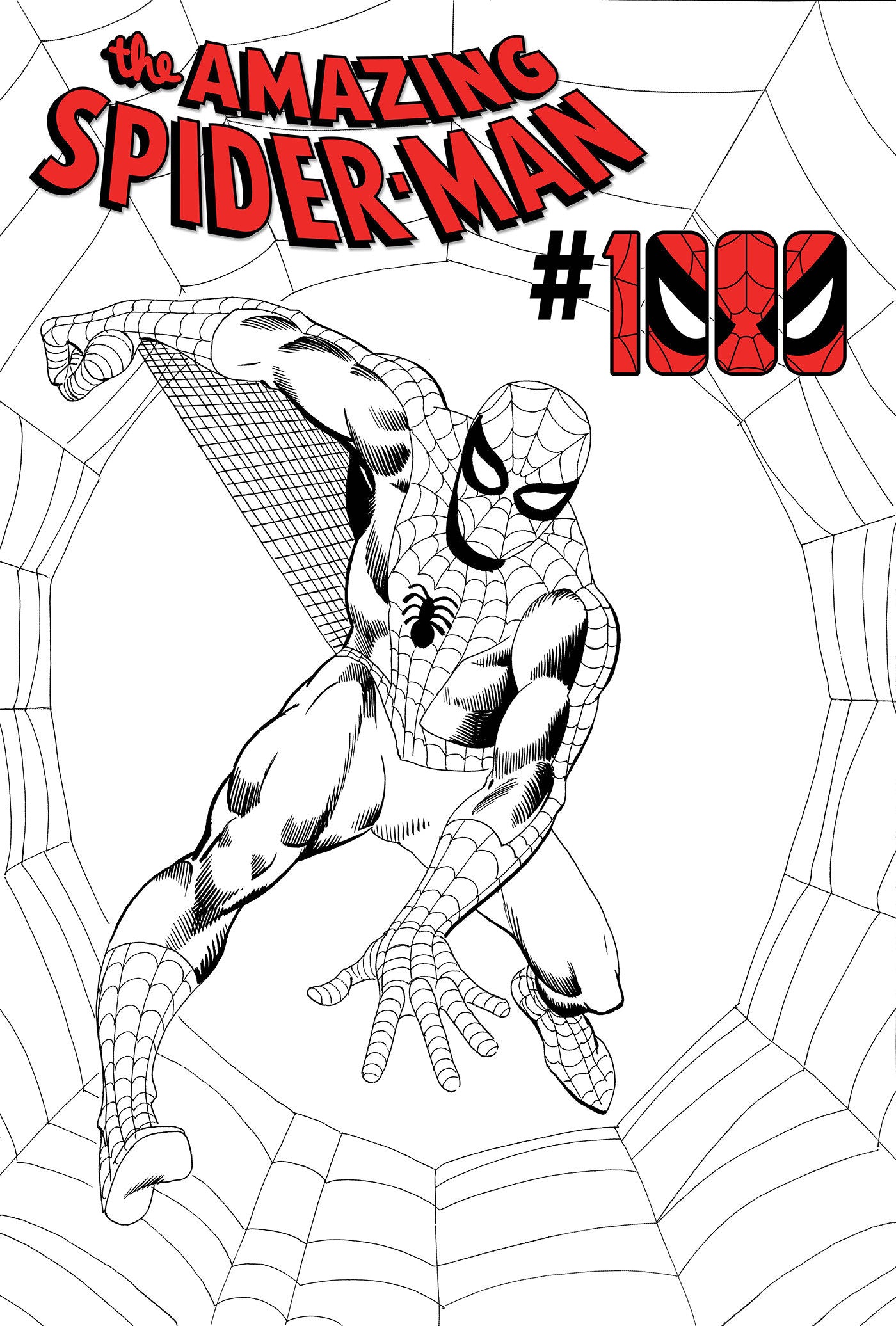 Amazing Spider-Man #1000 Steve Ditko Black And White Variant 1:50 Incentive - PREORDER