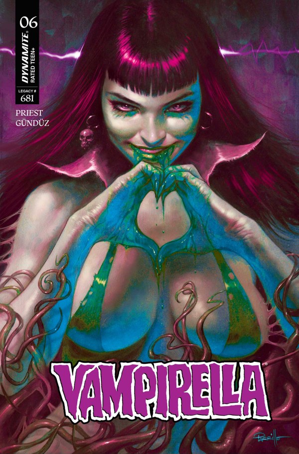 Vampirella #6 Cover O Lucio Parrillo Ultraviolet Variant