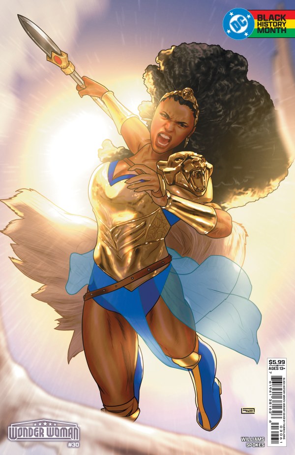 Wonder Woman #30 Cover F Taurin Clarke Black History Month Variant