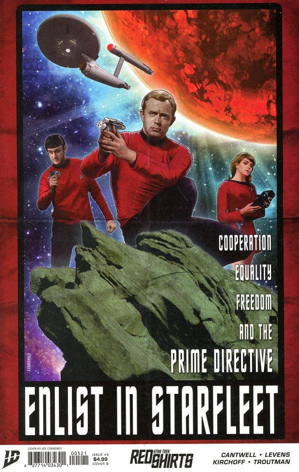 Star Trek: Red Shirts #5 Cover B Joe Corroney Federation Recruitment Variant