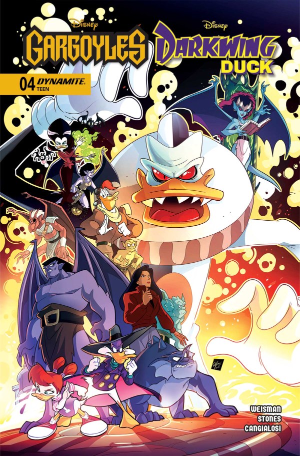 Gargoyles Darkwing Duck #4 Cover D Ciro Cangialosi Variant