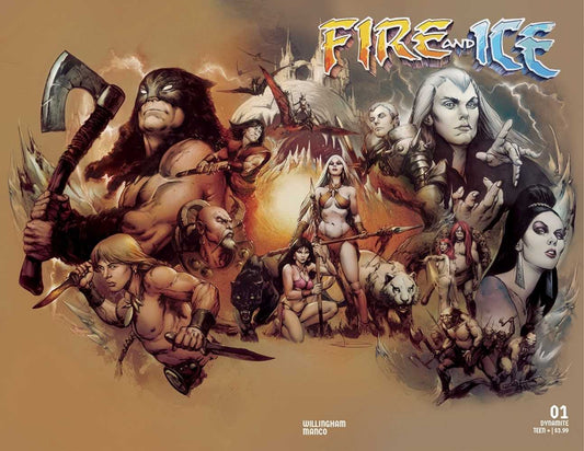 Fire And Ice #1 Cover Y 5 Copy Foc Variant Edition Manco Wrap