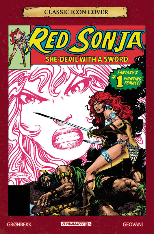 Red Sonja 2023 #12 Cover G 10 Copy Variant Edition Brunner Icon