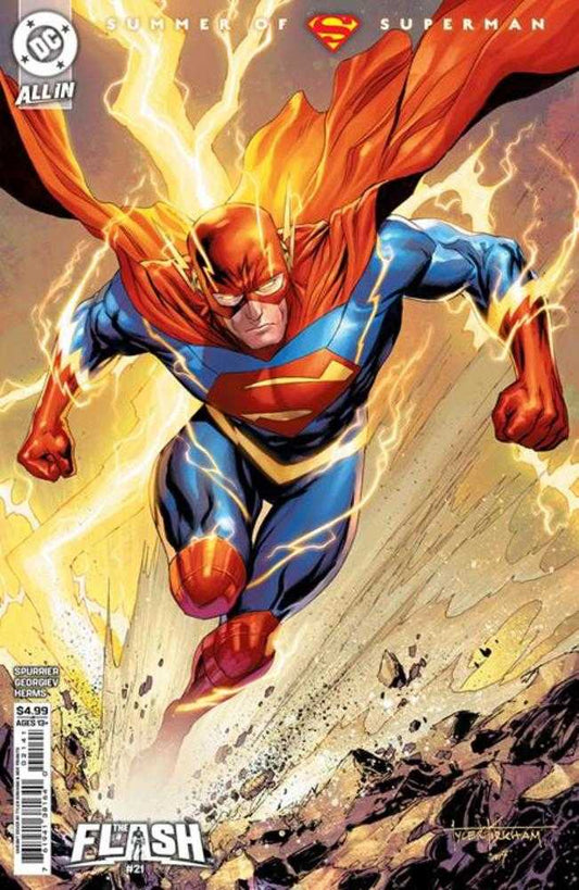 Flash #21 Cover D Tyler Kirkham Supersmash Up Card Stock Variant