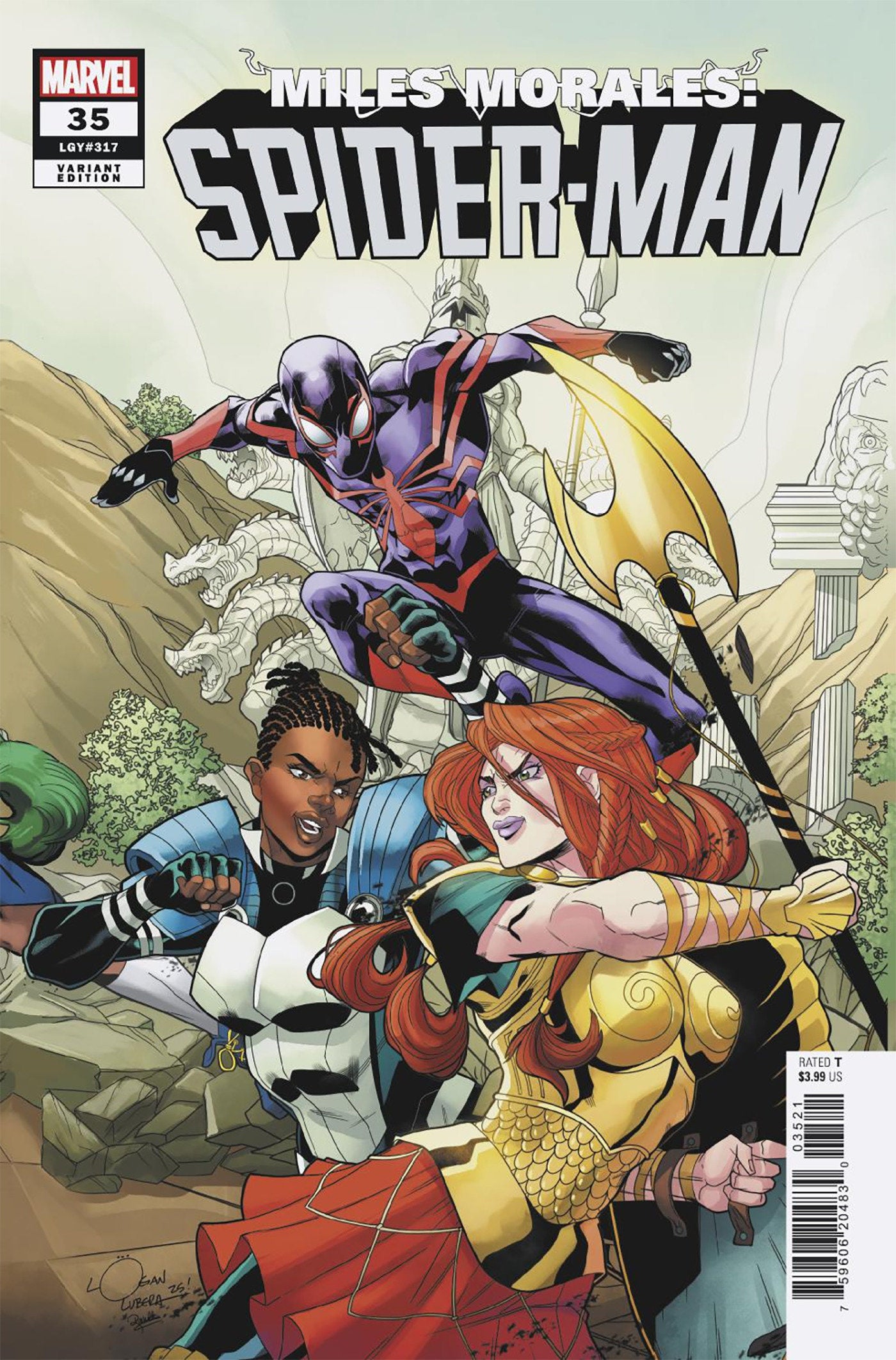 Miles Morales: Spider-Man #35 Logan Lubera 5 Part Connecting Variant