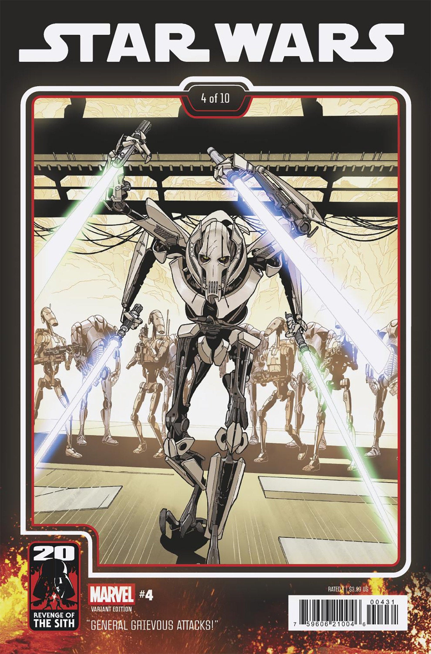 Star Wars #4 Chris Sprouse Revenge Of The Sith 20 Th Anniversary Variant