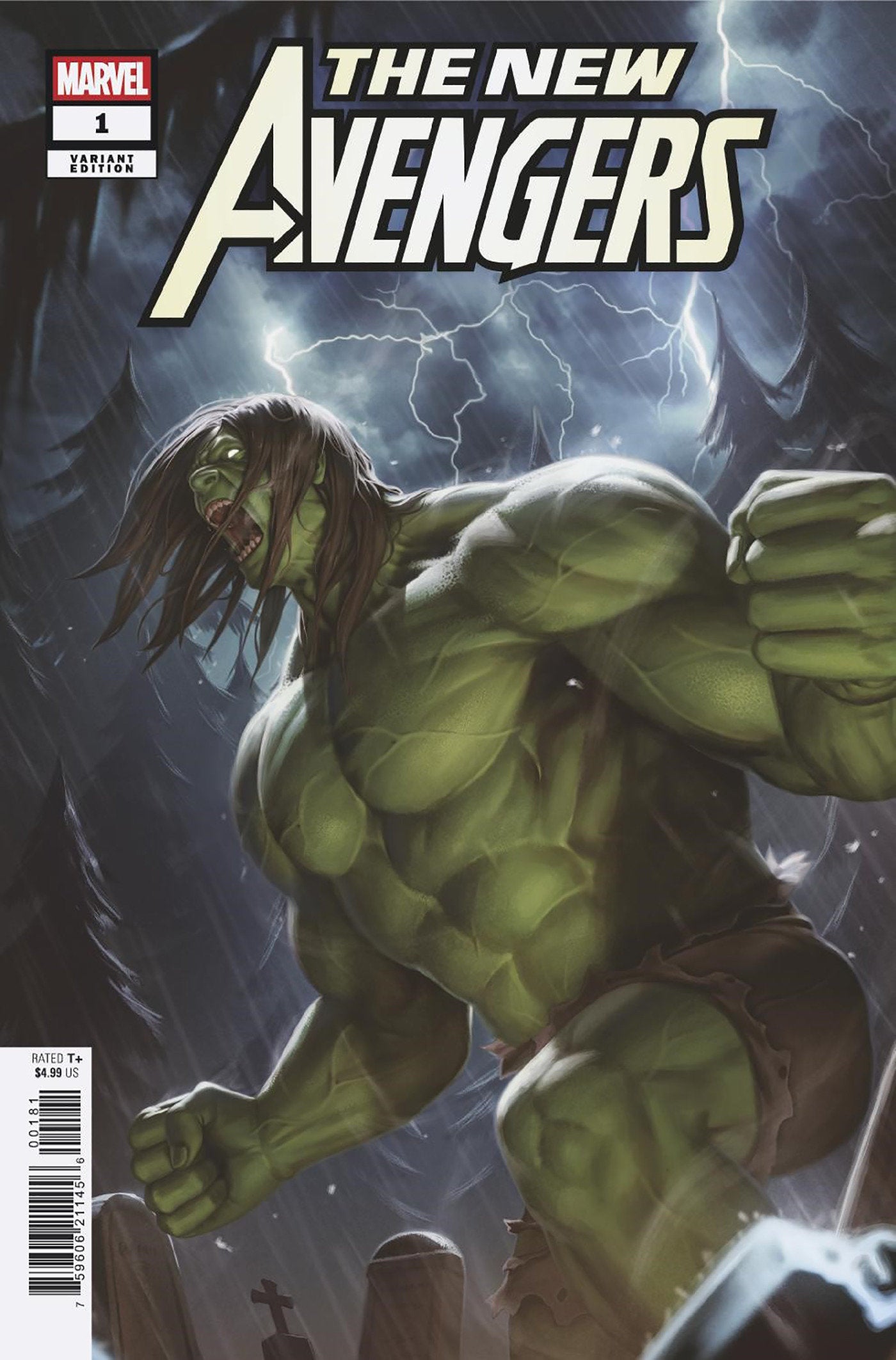 New Avengers #1 Woo Chul Lee Hulk Variant D