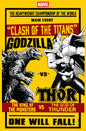 Godzilla vs. Thor #1 Lee Garbett Versus Variant