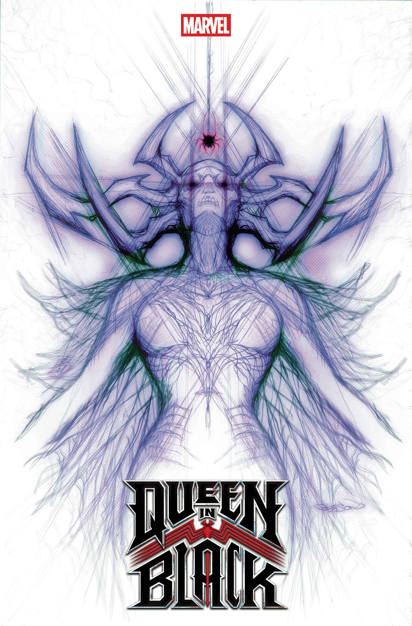 Queen In Black #1 Patrick Gleason Hela White Web Head Variant [Qib] - PREORDER