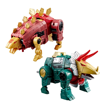 Transformers Age of the Primes G2 Universe Dinobot Slug and G2 Universe Dinobot Snarl