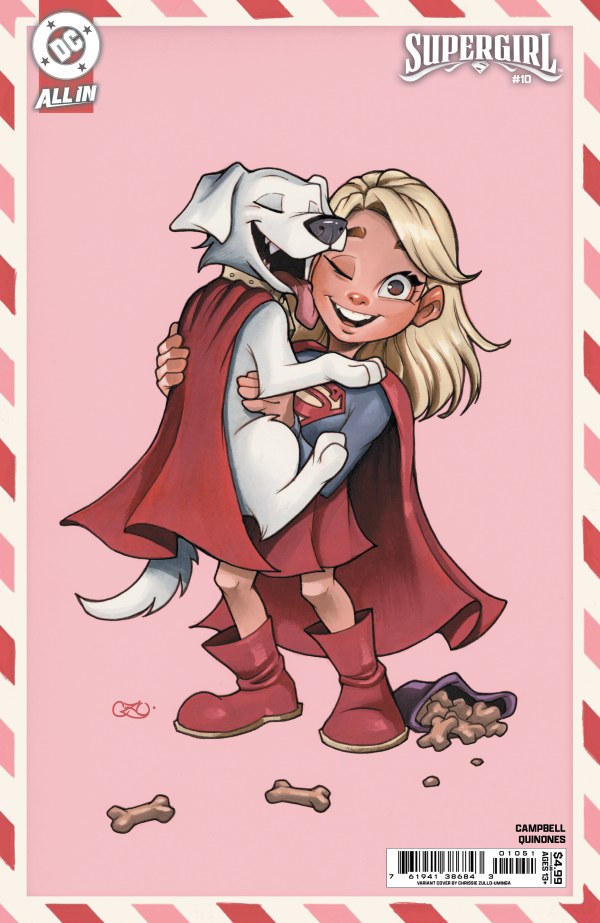 Supergirl #10 Cover E Chrissie Zullo Uminga Valentine's Day Variant