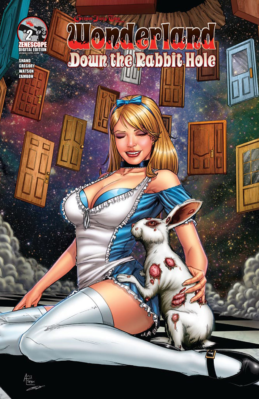 Grimm Fairy Tales Wonderland Down Rabbit Hole #2 (Of 5) A Cover Spay (Mature)