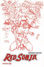 Red Sonja #7 Cover Q 1:10 FOC Linsner Fiery Red Line Art