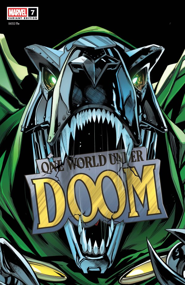 One World Under Doom #7 Geoff Shaw Doomasaur Variant