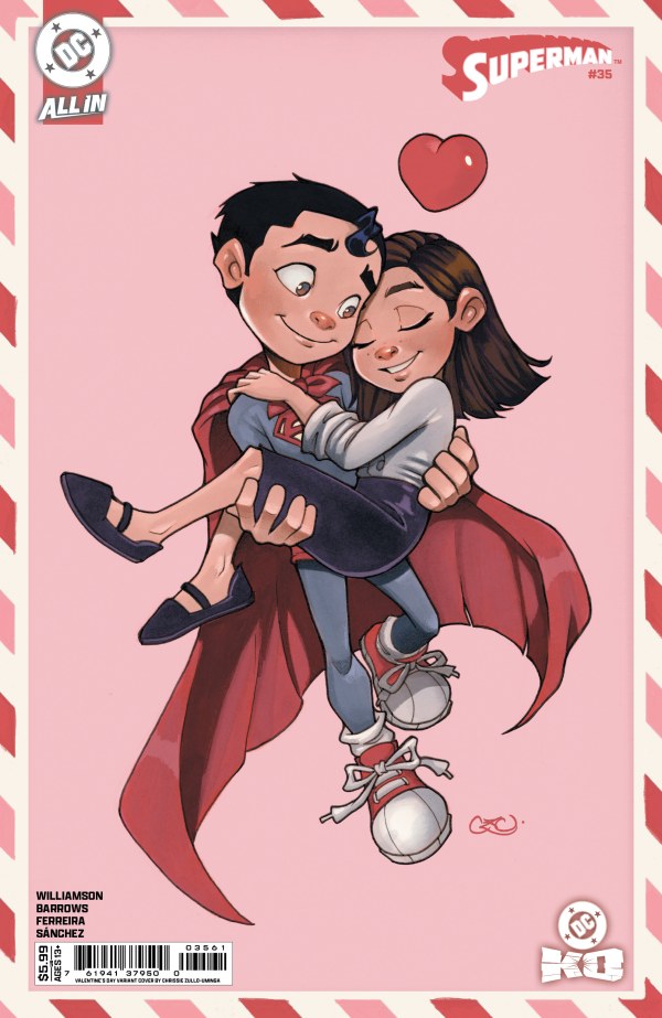 Superman #35 Cover F Chrissie Zullo Uminga Valentine's Day Variant