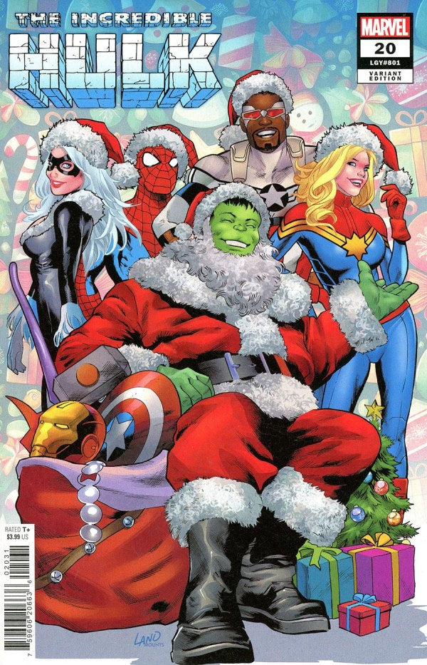 Incredible Hulk #20 Greg Land Winter Holiday Var