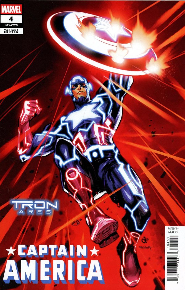 CAPTAIN AMERICA #4 STEPHEN SEGOVIA TRON: ARES VARIANT