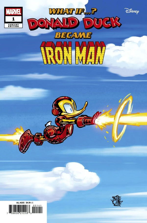 Marvel & Disney: What If...? Donald Duck Became Iron Man #1 Skottie Young Variant