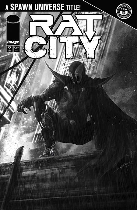 Rat City #9 Cover C Seth Adams Black & White Variant