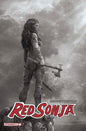 Red Sonja #8 Cover O 1:10 Björn Barends Black & White Variant