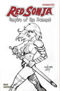 Red Sonja: Empire of the Damned #2 Cover K 1:15 Joseph Michael Linsner Black & White Variant