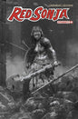 Red Sonja #7 Cover O 1:10 FOC Barends B&W
